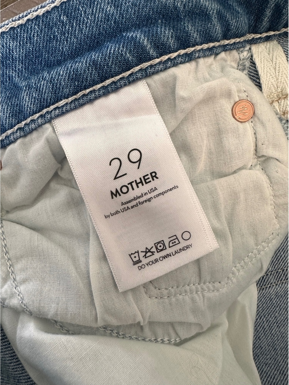 NWT MOTHER The Mid Rise Maven Ankle Jeans in Magic School Bus Wash Women’s 29 - Picture 7 of 15